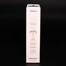 Genuine Samsung Galaxy Watch Athleisure Band, 20mm, S/M, Cream, for Watch7/6/5/4