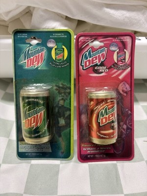 Vintage 2000 Mountain Dew & Code Red Flavored Lip Gloss Sealed Promo RARE
