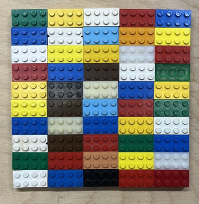 50 Lego Bayer Teststeine 1xABCD, 7xC, altes Logo, Q Teil