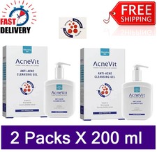 AcneVit Cleanser Gel For Oily Or Mixed Skin Anti-Acne  2 Packs X 200ml 