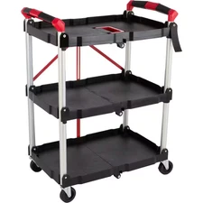 Tool Cart - 15.25 In. W - Multi-Use Portable and Lightweight Folding Service Car