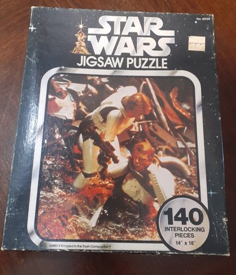 STAR WARS JIGSAW PUZZLE / TRASH COMPACTOR / 140 Pcs COMPLETE 1977
