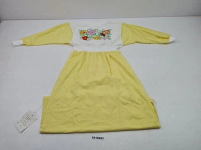Schlafanzug Nachthemd Mädchen gelb weiß Gr. 116 Graziella Burgstädt alt #2410493 - Bild 1 von 4