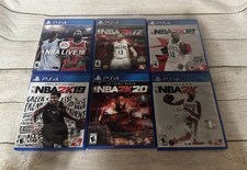 6 dischi NBA 2K17 2K18 2K19 2K20 2K21 PS4 Sony Basketball Bundle & NBA Live 18 T9