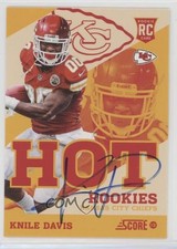 2013 Score Hot Rookies Retail Signatures 28/35 Knile Davis #24 Auto 0o9