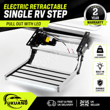 Camper Van Motorhome Electric Single Folding Retractable Step Pull Out with LED