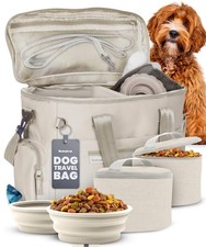 The Original Doggy Bag  - Complete Dog Travel Bag for Supplies with 2 BPA-Tra...