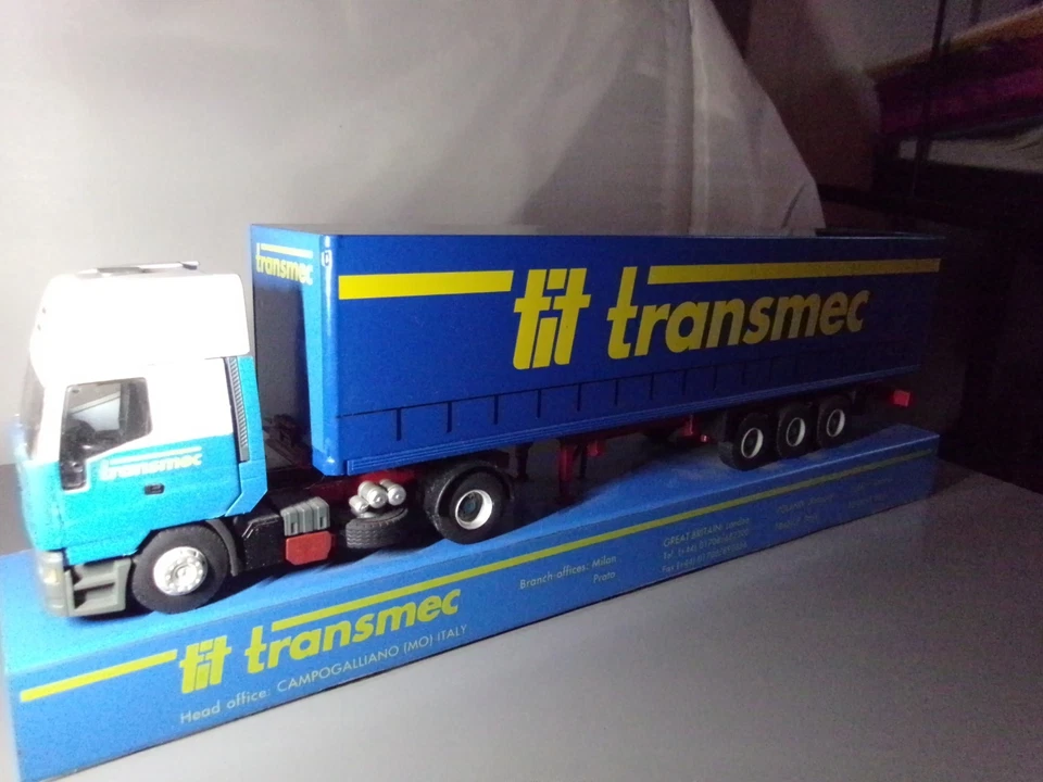 OLD CARS. Iveco Turbostar tit "Transmec"  scala 1/43 made in Italy RARE PROMO - Immagine 3 di 4
