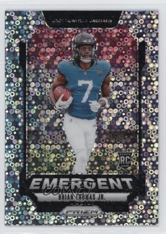 2024 Panini Prizm Emergent No Huddle Prizm Brian Thomas Jr #12 04qn