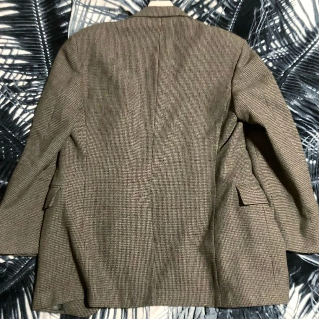 Polo By Ralph Lauren Vintage 80s Polo Ralph Lauren Wool Tweed Blazer Jacket Made - product detail image 7