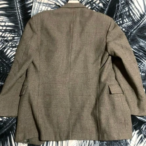 Polo By Ralph Lauren Vintage 80s Polo Ralph Lauren Wool Tweed Blazer Jacket Made image 7