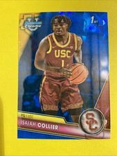 Isaiah Collier 2024 Bowman University Chrome 1st RC Sapphire Cracked Ice REF USC