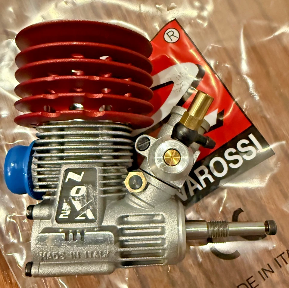 Novarossi Gimar S12 Slide Carb SG Shaft Ceramic .12 5 Port Touring Car Engine - Image 3 of 4