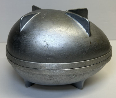 Vintage Nordic Ware Egg-Shaped Cast-Aluminum Cake / Chocolate Molds (2 Halves)