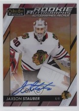 2023-24 O-Pee-Chee Platinum Rookie Auto Sunset Jaxson Stauber #R-JS Auto 0pi6