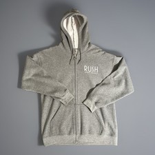 Rush Tribute Project  OG Hoodie Sweater  Size Large light Gray Zip Front