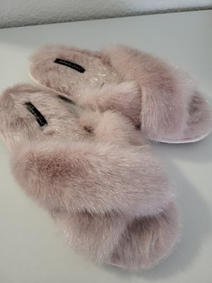 Hausschuhe von Viktoria Sikret passt für Gr. 40-41 Rose mit Glitzer Neu