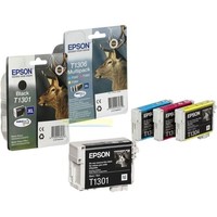 4 Original Epson Tintenpatronen Epson Workforce Wf 3530 Dtwf T1301 + T1306