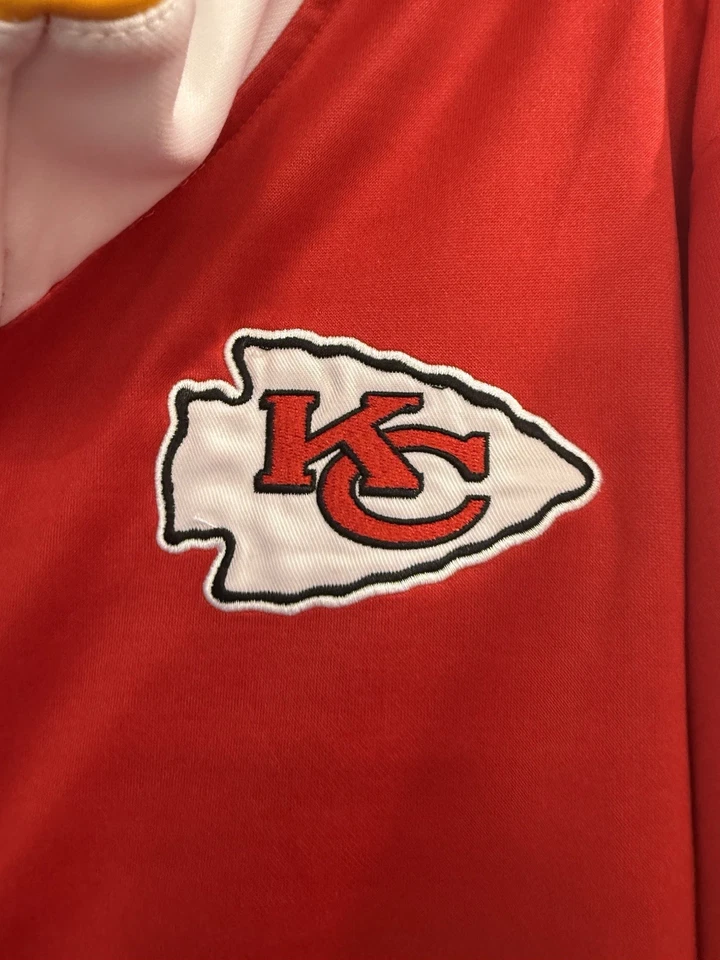 Chaqueta de Colección Kansas City Chiefs Para Mujer 3XL Larga Corta Roja con Cremallera NFL Kelce Foto 2 de 4