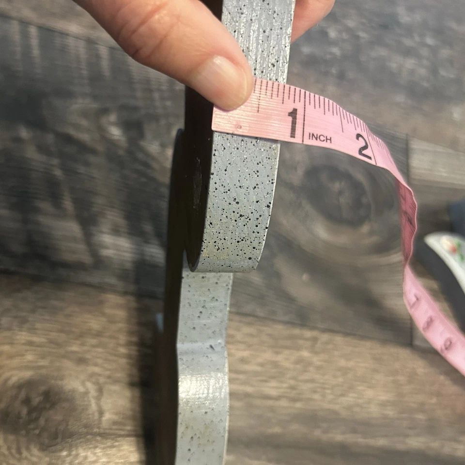 Arcos de madera vintage para pared pintados a mano decoración años 80 país azul y rosa floral Foto 4 de 4