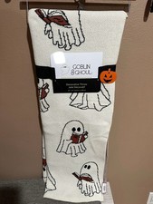 Goblin Ghoul Halloween Ghost Reading Books Design Blanket 50x70 Nwt