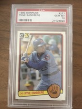 1983 Donruss Ryne Sandberg #277 Rookie RC PSA 10