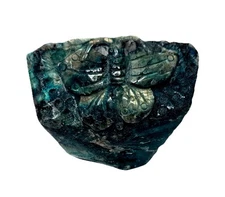 312g Flashy Labradorite Crystal Carved Butterfly Freeform