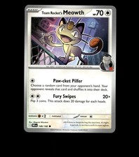 Team Rocket’s Meowth – 149/182 – Destined Rivals – Near Mint Pokemon Card TCG