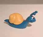 Smurfs: Snail Figure BLUE Version - Schleich RARE - VGC (Smurf Puffi)