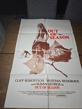 Out Of Season 1-SH 27x41 Movie Poster Vtg Vanessa Redgrave Cliff Robertson Out Of Season 1-SH 27x41 Movie Poster Vtg Vanessa Redgrave Cliff Robertson