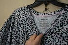 Joyspun XL gray animal print 2pc short sleeve long pants pajama set — photo 3
