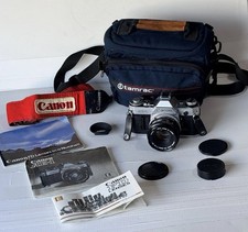  Clean  Canon AE-1 35mm Film Camera FD 50mm f/1.8 S.C. Lens New Seals