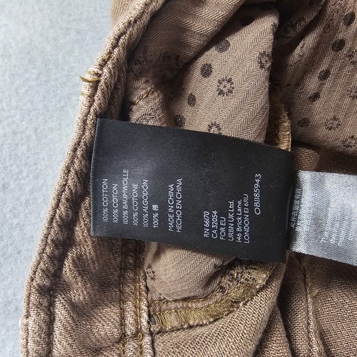 Pantalones We The Free para mujer 27 marrón botón mosca pierna recta bolsillos utilitarios algodón - Imagen 7 de 11