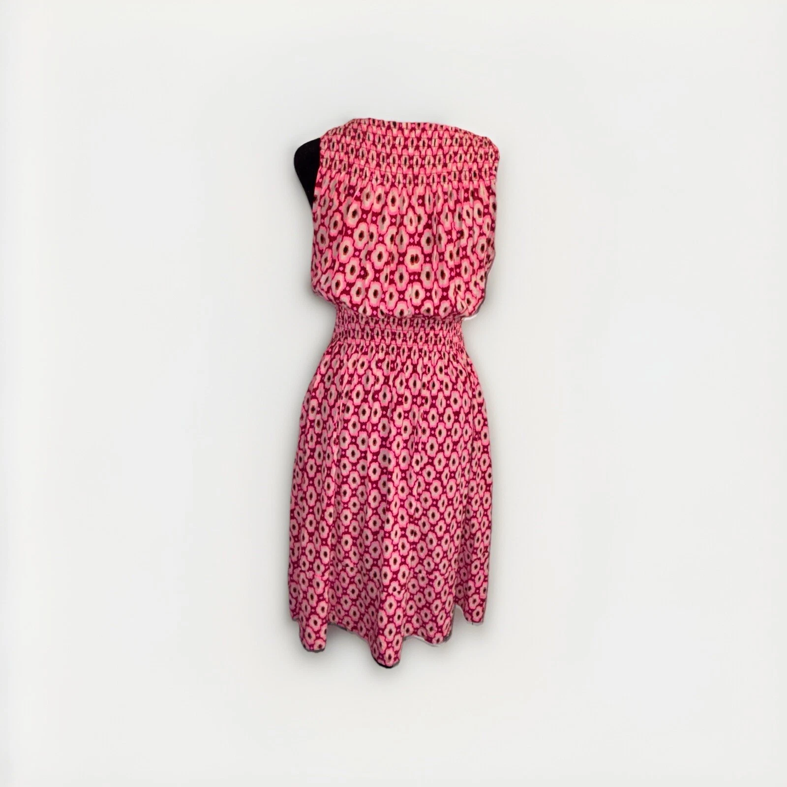 Abito Kate Spade Posey misto seta elastico in vita taglia S midi estivo resortwear