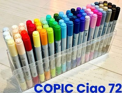 Copic Sketch Ciao Markers 72 Color Set with Case Anime Manga Art Marker Pen Used