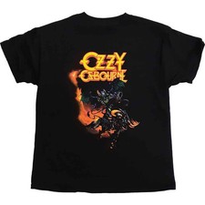Image of Ozzy Osbourne Kids T-Shirt Demon Bull Black  (9-10yrs)