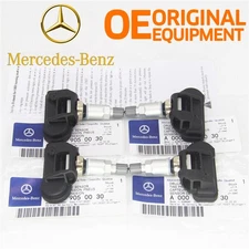 Set of 4 PCS Tire Pressure Monitoring Sensors A0009050030 TPMS Fit for Benz C300