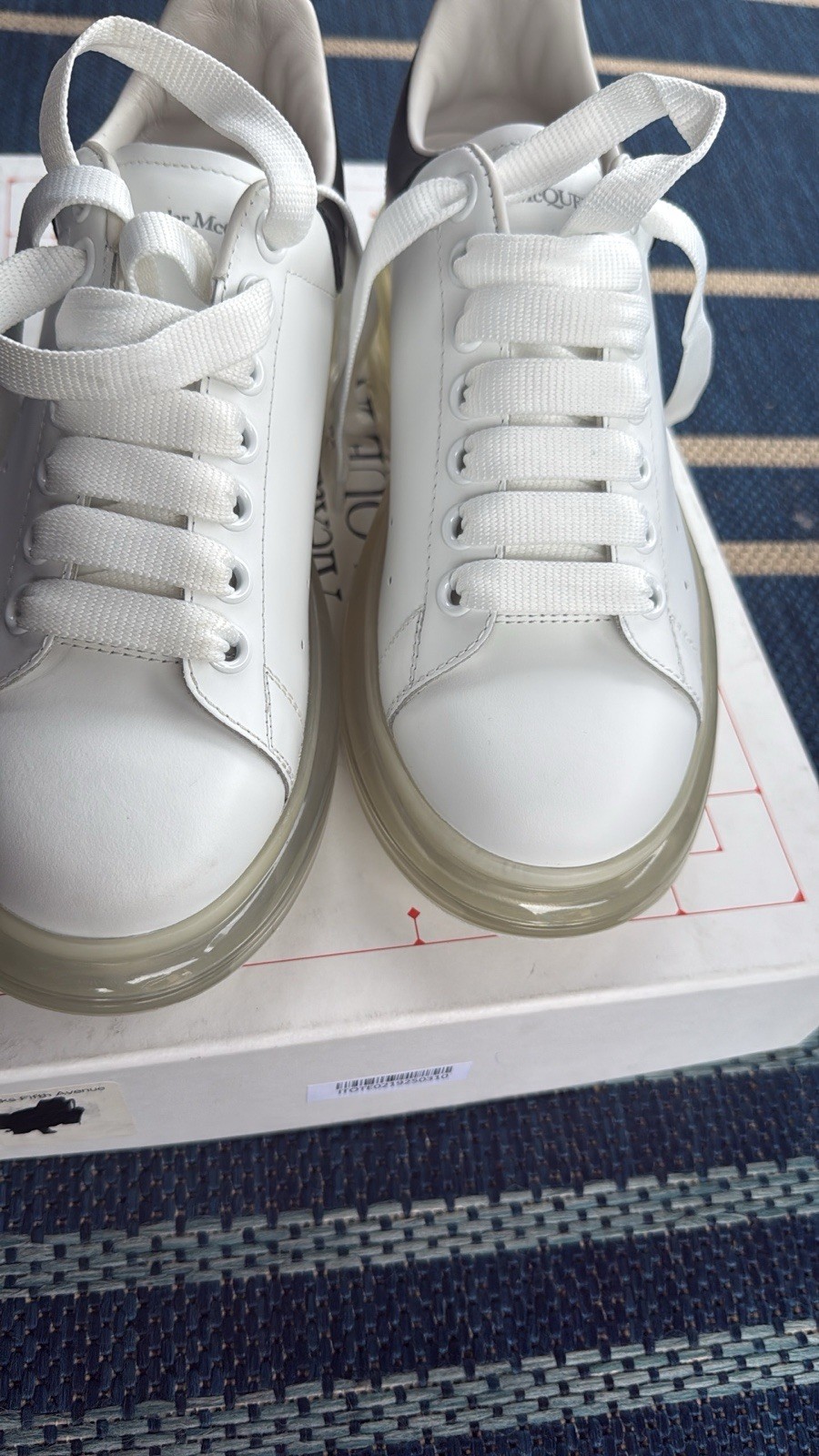 SAOLA Sneakers Alexander McQueen uomo oversize suola gel pelle plateau taglia 39