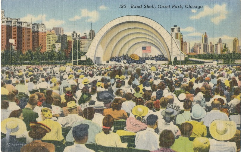 IL CHICAGO - BAND SHELL GRANT PARK - postcard