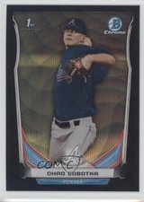 2014 Bowman Draft Chrome Black Wave Refractor Chad Sobotka #CDP87 0x1