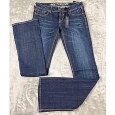 Express Stella Bootcut Jeans Womens 2R Dark Wash Low Rise Regular Fit Denim New