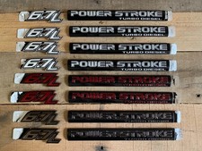 Any Color Custom Painted Ford 6.7 6.7l Powerstroke Diesel Door Emblem Name Plate Any Color Custom Painted Ford 6.7 6.7l Powerstroke Diesel Door Emblem Name Plate