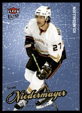2008-09 FLEER ULTRA ICE MEDAILLION Scott Niedermayer /100 Anaheim Ducks #108