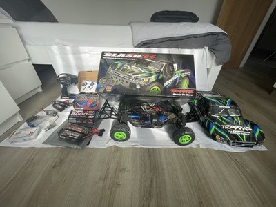 Traxxas Slash 4x4 RC Truck Konvolut VXL + Akkus Ladegerät Ersatzteile