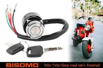 Zündschloss 6V inkl. 2 Schlüssel Honda Dax SS50 CD50 CT50 Monkey AB23 ST50 ST70