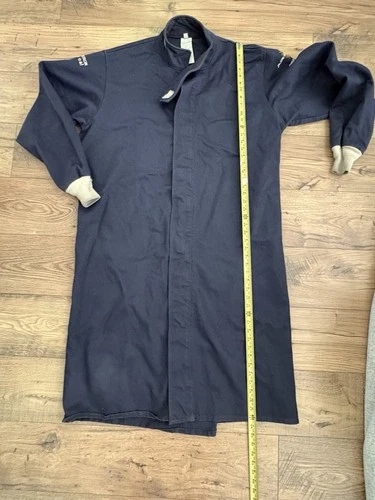 Oberon ARC15 Arc Flash Protective Coat Navy XL 15 Cal/cm² Made in USA image 8