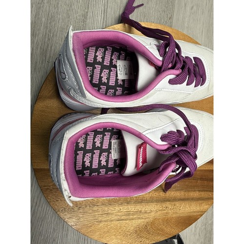Youth 3.5C Puma Bratz Kinder Schuhe Weiß Rosa Größe - Bild 6 von 9