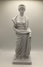 ROMAN SCULPTURE DOMITIA AS CERES 9.8 INCH/250 MM, MUSEUM REPRODUCTION