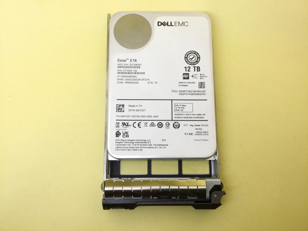 Dell Internal Hard Disk Drives 12 TB Storage Capacity | Updated