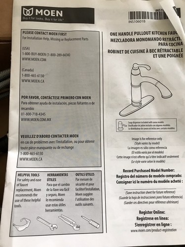 Moen 67315SRS Integra Pullout Spray Kitchen Faucet, Spot Resist Stainless - Picture 4 of 4